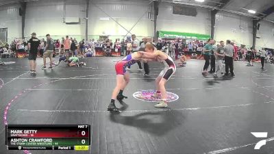 120 lbs Cons. Semi - Mark Getty, Unattached vs Ashton Crawford, The Storm Center Wrestling