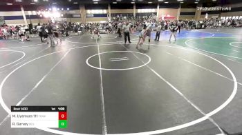 98 lbs Quarterfinal - Miles Uyemura 111, Team Honey Badgers vs Rasik Garvey, Silverback WC