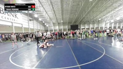 100 lbs 5th Place Match - Ryder Hintz, Green River Grapplers Wrestlin vs Isaac Perkins, Sanderson Wrestling Academy