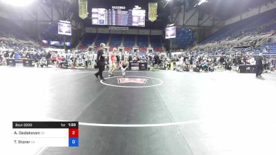 120 lbs Cons 32 #2 - Alex Oedekoven, South Dakota vs Tas Storer, California