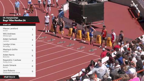 High School Boys' 110m Hurdles 2A, Finals 1
