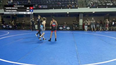 92 lbs Cons. Semis - Austin Garcia, Suples vs Hayes Daniel, Threestyle Wrestling Of Oklahoma
