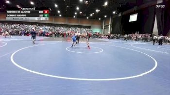 144 lbs Champ. Round 1 - Dominic Andrini, Junipero Serra vs Phoenix De La Cruz, Modesto