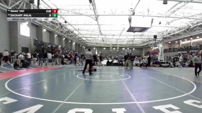 132 lbs Consi Of 8 #1 - Isaac Yap, Stamford vs Zackary Jhilal, Joel Barlow