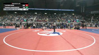 3A-138 lbs 3rd Place Match - Mason Christenson, Lovell vs Caysen Ross, Burns/Pine Bluffs