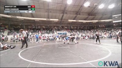 100 lbs Round Of 16 - Brentley Lee, Henryetta Knights Wrestling Club vs Owen Chandler, Lions Wrestling Academy