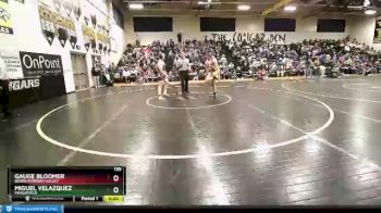 195 lbs Semifinal - Miguel Velazquez, Marshfield vs Gauge Bloomer, Baker/Powder Valley