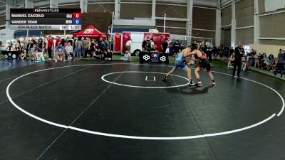 100 lbs 5th Place Match - Manuel Cacoilo, California vs Vander Tran, Nevada