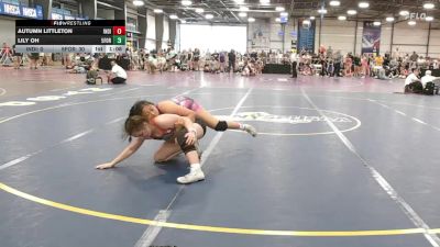 138 lbs Rr Rnd 3 - Autumn Littleton, Indiana Outlaws Purple vs Lily Oh, 5forty Lady Brawlers