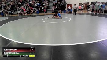 126 lbs Cons. Round 3 - Rony Guardiola, MO West vs Carson Owens, STL Warrior