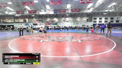 157 lbs Cons. Round 1 - Levi Van Donselaar, William Penn (Iowa) vs Zach Redwine, Baker (Kan.)