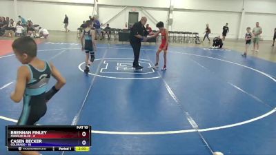83 lbs Placement Matches (16 Team) - Brennan Finley, Missouri Blue vs Casen Becker, Colorado