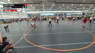 126 lbs Champ. Round 2 - Damian Tebano, Hammers vs Brent Coak, Unattached