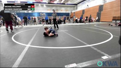 61 lbs Round Of 16 - Michael Holloway, Team Nomad vs Maximus Crawford, Southmoore SaberCats Wrestling