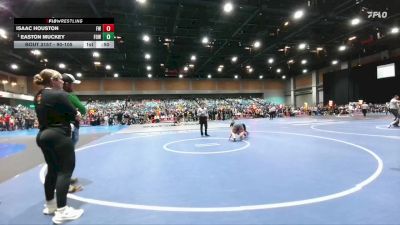 90-105 lbs Round 2 - Easton Muckey, Fallon Outlaws WC vs Isaac Houston, Fernley WC