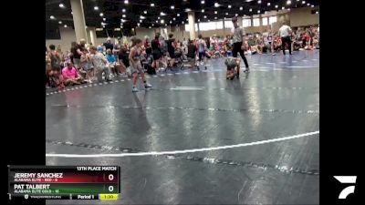 70 lbs Placement (16 Team) - Jeremy Sanchez, Alabama Elite - Red vs Pat Talbert, Alabama Elite Gold