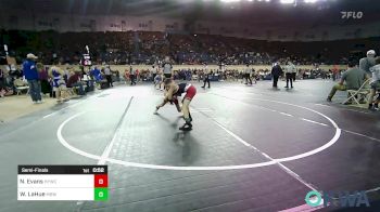 73 lbs Semifinal - Nolan Evans, Hilldale Youth Wrestling Club vs Walker LaHue, Mustang Bronco Wrestling Club