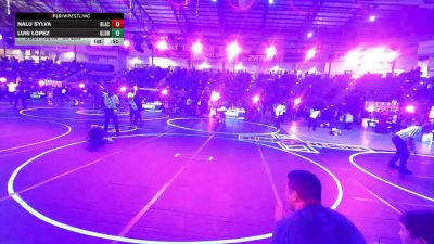 58 lbs Round Of 16 - Nalu Sylva, Black Hills Academy vs Luis Lopez, Glory Wrestling Academy