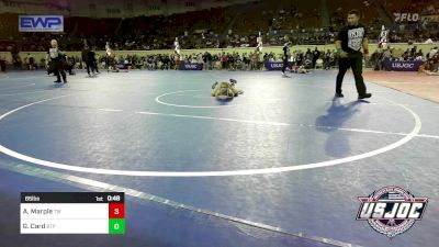 65 lbs Consolation - Aspyn Marple, Tuttle Wrestling vs Graycie Card, Tulsa Blue T Panthers