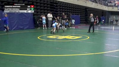 50 lbs Round Of 16 - Christos Masters, Spring City vs Clayton Ciociola, Martins Creek