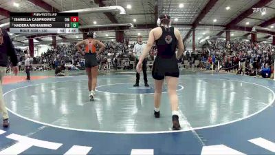 130 lbs Quarterfinal - Isabella Casprowitz, Chaparral vs Nadera Muhammad, Fernley