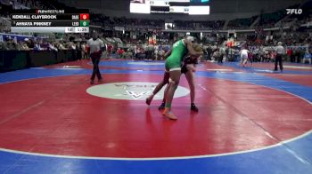 1-5A 145 3rd Place Match - Ahnaya Pinkney, Leeds vs Kendall Claybrook, Dadeville High School