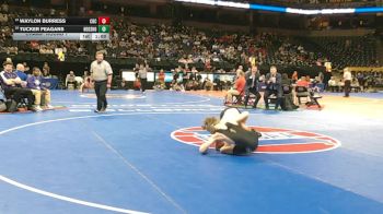 126 Class 4 lbs Champ. Round 1 - Waylon Burress, Christian Brothers College vs Tucker Feagans, Neosho