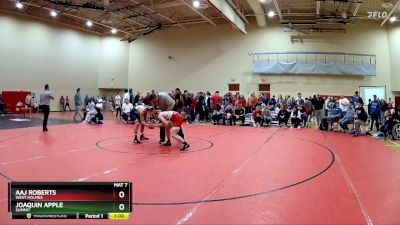 132 lbs Cons. Round 2 - AAJ Roberts, West Holmes vs Joaquin Apple, Summit