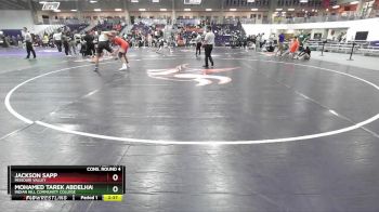 174 lbs Cons. Round 4 - Mohamed Tarek Abdelhady, Indian Hill Community College vs Jackson Sapp, Missouri Valley