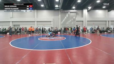 132 lbs Champ. Rd Of 16 - Malik Leonard, North Florida Renegades vs Ashton Glasgow, Glasgow Wrestling Academy