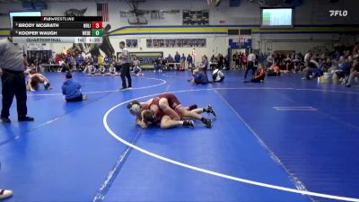 138 lbs Quarterfinal - Brody McGrath, North Linn vs Kooper Waugh, West Delaware, Manchester