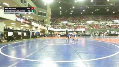 74 lbs Cons. Semi - Abel Metcalf, Forsyth Wrestling Club vs Christopher LeBlanc Jr., Powell Wrestling Club