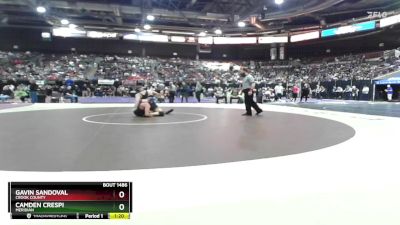 175 lbs Semifinal - Camden Crespi, Meridian vs Gavin Sandoval, Crook County