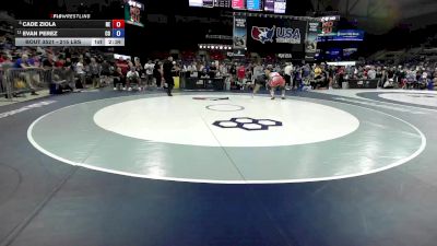 215 lbs Quarters - Cade Ziola, NE vs Evan Perez, CO