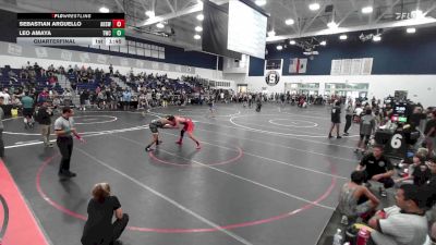 175 lbs Quarterfinal - Sebastian Arguello, Ayala High School Wrestling vs Leo Amaya, Threshold Wrestling Club