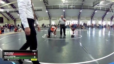 165 lbs Cons. Round 3 - Kyle Austin, Ohio Northern Univerity vs Seth Holt, Hiram College