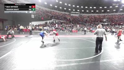 145 lbs Cons. Round 3 - Bradon Kraft, Oconomowoc Wrestling Club vs Max Wittman, Wisconsin