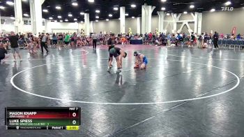 113 lbs Round 2 (6 Team) - Mason Knapp, Iowa Hawks vs Luke Spiess, Foxfire Wrestling Club RED