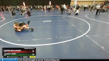 114 lbs Champ. Round 2 - Mason Boulanger, WI vs Cohen Lumby, MN