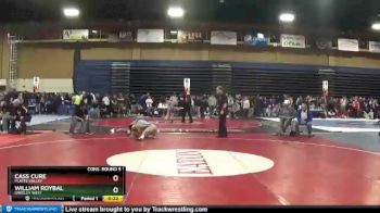 132 lbs Cons. Round 5 - Cass Cure, Platte Valley vs William Roybal, Greeley West