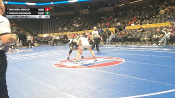 132 Class 2 lbs Cons. Round 1 - Brayden Arnold, Mexico vs Triston Peterson, Ste. Genevieve