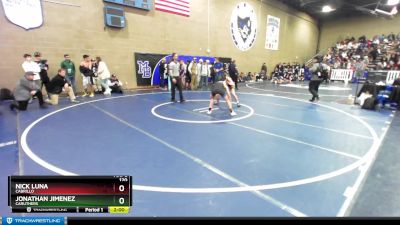 120 lbs Champ. Round 2 - Nick Luna, Cabrillo vs Jonathan Jimenez, Caruthers