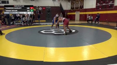 285 lbs Quarterfinal - Kameron Hazelett, Lowell vs Isaiah Taylor, AIM Academy