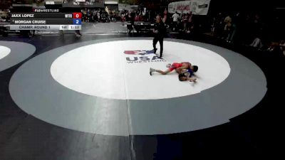 84 lbs Champ. Round 1 - Jaxx Lopez, World Team Training Center vs Morgan Cruise