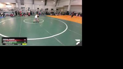 92 lbs Round 3 - Raygan Johnson, Midway Youth Wrestling Club vs Jeselle Armendariz, X-CLUSIVE Wrestling