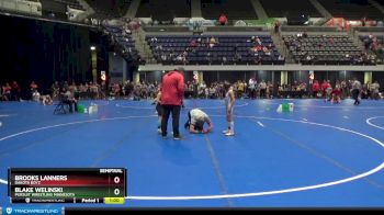 55 lbs Semifinal - Blake Welinski, Pursuit Wrestling Minnesota vs Brooks Lanners, Dakota Boyz