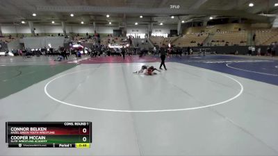 75 lbs Cons. Round 1 - Connor Belken, Hazel Green Youth Wrestling vs Cooper McCain, Elite Wrestling Academy