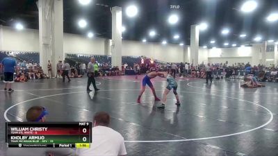 138 lbs Round 5 (6 Team) - Kholby Armijo, Team Michigan Blue - DEV vs William Christy, Team STL White