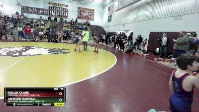 78 lbs Semifinal - Rollin Clark, Toppenish USA Wrestling Club vs Jackson Darnall, Deer Park Ironman Wrestling Club