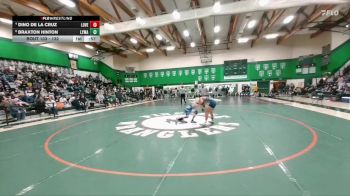 132 lbs Cons. Round 3 - Dino De La Cruz, Lovell vs Braxton Hinton, Lyman